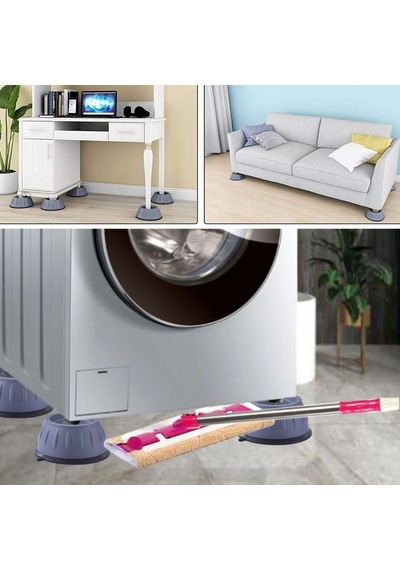 Buffer Çamaşır Makinesi Sarsıntı Titreşim Ses Önleyici Kaydırmaz Ayak 4lü Set Diğer