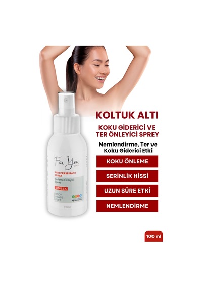 El Ayak Ve Koltuk Altı Terleme Önleyici Sprey-ter Spreyi 100 Ml