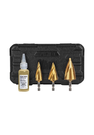 Klein Tools 25951 Elektrikçi Kademeli Matkap Ucu Seti, Spiral Çif