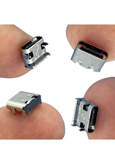 Ic-266b-4 Dişi Type-c Soket Usb-c Konnektör Şase 16 Pin