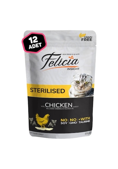 Felicia Kedi Pouch Kısır Tavuk 85 Gr X 12