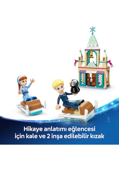 LEGO® ǀ Disney Frozen Arendelle Karlar Ülkesi Şatosu 43265 - 5 Yaş ve Üzeri Prenses Seven Çocuklar için Yaratıcı Oyuncak Yapım Seti (177P)