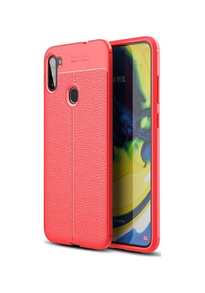 Samsung Uyumlu Galaxy A11 Telefon Kılıfı Focus Derili Kapak