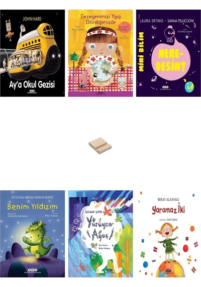 Mini Bilim Uzay Yıldızlar 3-8 Yaş Resimli Öykü 6lı Set