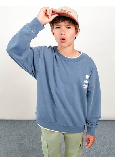 Mayoral Boston Erkek Çocuk Sweatshirt Mavi