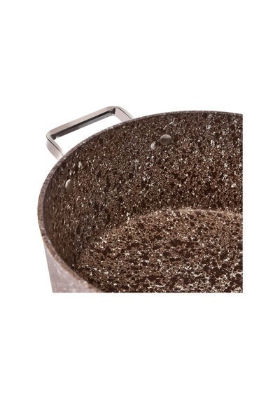 Brioni Stone Age Terra 7 Parça Tencere Seti Sht-11101 Kahverengi