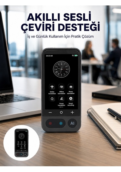 4.0 İnç Dokunmatik Ekranlı Akıllı Çeviri Cihazı Yeni Nesil - Lisinya