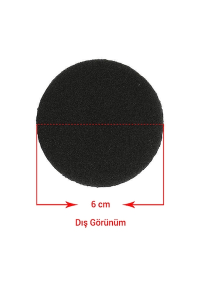 Kulaklık Süngeri 6 CM 1 Çift
