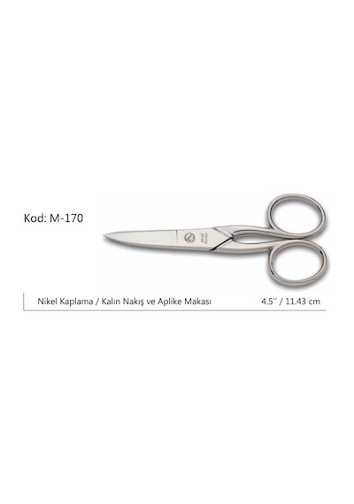 Europe Kalın Nakış Makası Süper Kalite No:4.5 11,43 Cm