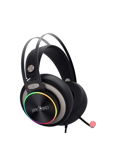 Jamesdonkey James Donkey 712 Siyah 7.1 Surround Rgb Gaming Kulaklık Neodimyum 50mm Sürücüler 112db Hassas Mikrofon -43db Rgb Led Aydınlatmalı Manuel + Yazılımla Ses Kontrol Usb Bağlantı Ve Ses Kartı