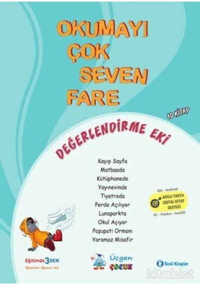 Okumayı Çok Seven Fare Serisi - 10 Kitap + Değerlendirme Eki Kutu