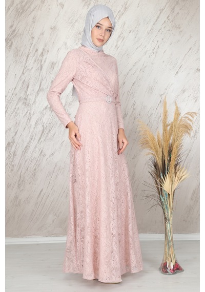 İbrahim Burak Etiler Collection Ahunisa Tanem Abiye Pudra 6525