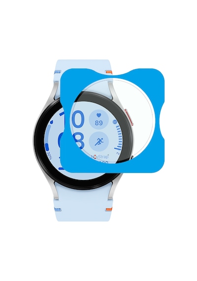 Novstrap Samsung Galaxy Watch 7 Fe 40mm İle Uyumlu Ekran Koruyucu Temperli Cam Uygulama Aparatlı