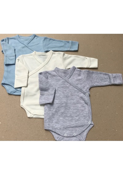 Özdemirli Bebe Özdemirlitekstil Bebelino Çıtçıtlı Badi Kruvaze (3'Lü Paket) (456377038) Çok Renkli