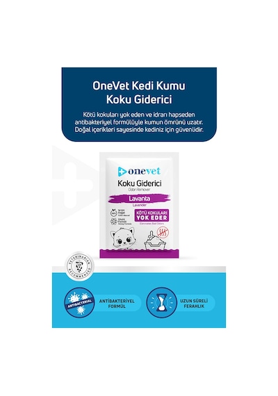 Onevet Kedi Kumu Koku Giderici Lavantalı 15 Adet 25 Gr