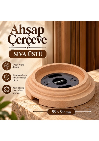 Ahşap Çerçeveler 1 Gözlü Sıva Üstü 080268