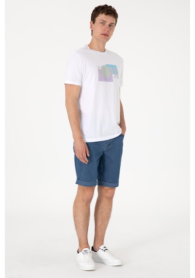 U.s. Polo Assn. Erkek Mavi Şort Jean 50304349-dn0022 Mavi