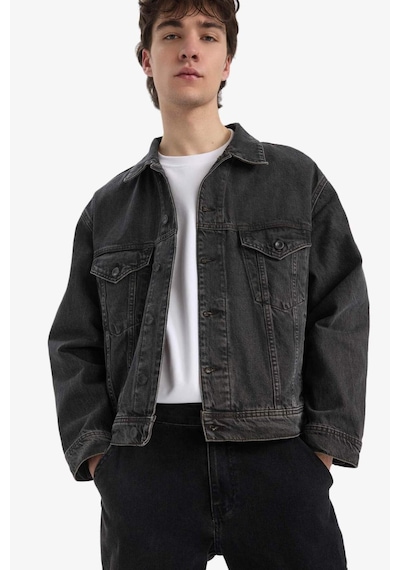 DeFacto %100 Pamuk Oversize Geniş Kalıp Mevsimlik Baharlık Jean Ceket E5470AX25SPNM36 DeFacto %100 Pamuk Oversize Geniş Kalıp Mevsimlik Baharlık Jean Ceket E5470AX25SPNM36