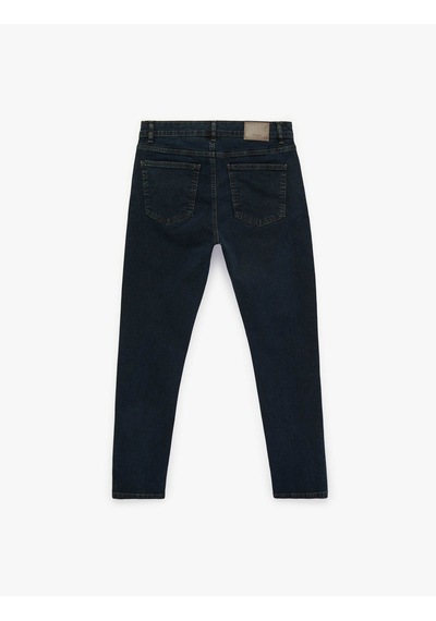 Koton Slim Fit İndigo Erkek Jean Pantolon 6sam40144nd İndigo