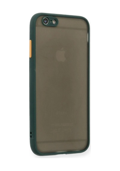 Apple Apple Uyumlu iPhone 6 Kılıf Montreal Silikon Kapak - Yeşil 0.2M-Çok Renkli