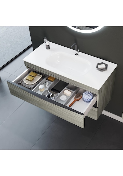 Orka Vento 100 Cm Mdf Dublin Banyo Dolabı Alt Modül Ve Lavabo Çok Renkli Orka Vento 100 Cm Mdf Dublin Banyo Dolabı Alt Modül Ve Lavabo Çok Renkli