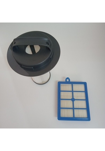 Philips Uyumlu Fc9200 - 9219 Serisi Silindirik Filtre + Hepa Fltre Set