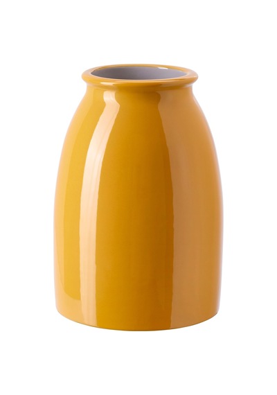 Ikea Kopparbjörk Seramik Vazo 21 Cm Sarı