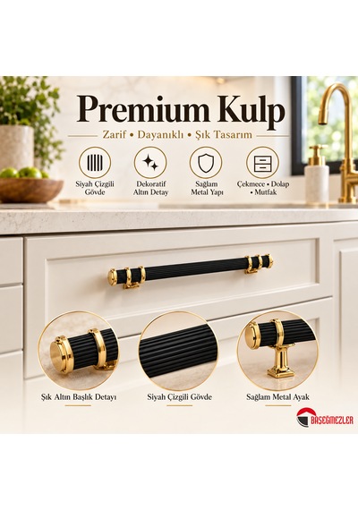 Haskan Kemer Kulp Altın/siyah 160 Mm Altın - Siyah