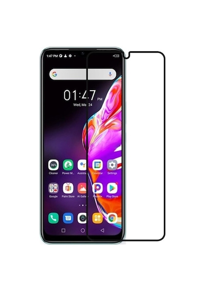 Microcase Infinix Hot 10T Tam Kaplayan Çerçeveli Ekran Koruyucu