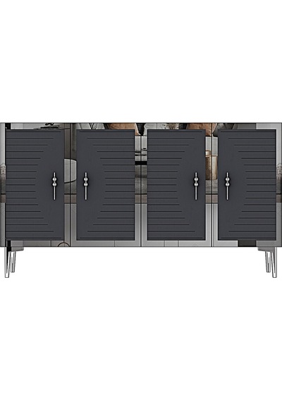 Ka1207as Tuna120 Konsol, Kahve Köşesi Ve Tv Sehpası Antrasit-sılver 120cm Antrasit-sılver Ka1207as Tuna120 Konsol, Kahve Köşesi Ve Tv Sehpası Antrasit-sılver 120cm Antrasit-sılver