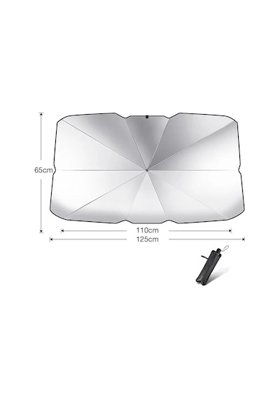 Araba Oto Ön Cam Şemsiye 125cm 65cm