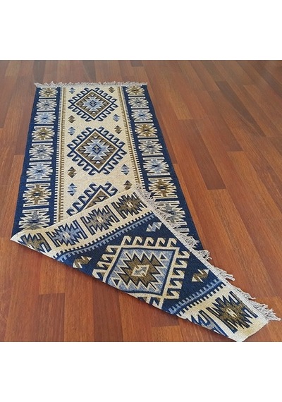 Uşak Kilimi - Çift Taraflı Antik Tarz Eşme Desen Kilim Yolluk