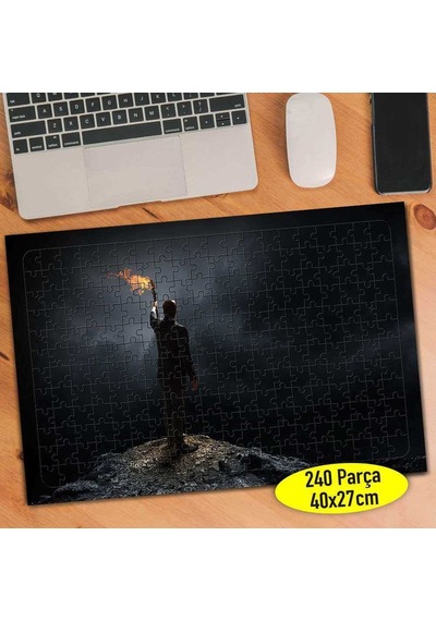 Meşale İle Başarıya Çıkan Yol 240 Parça Puzzle Yapboz-110648797