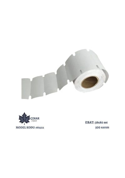 Raf Etiketi 38x100 500 Sarım Tekli