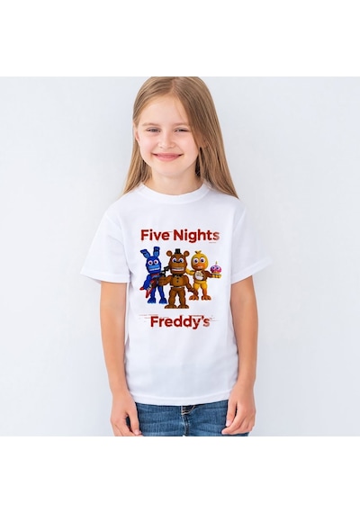 Five Nights At Freddy'S Unisex Çocuk Tişört T-Shirt Mr-04
