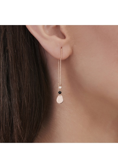Altınbaş Pırlanta Spinel Taşlı Küpe INT143P-14K