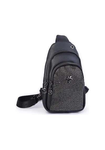 Nas Bag Kadın Bel Ve Body Bag Siyah Gümüş Siyah