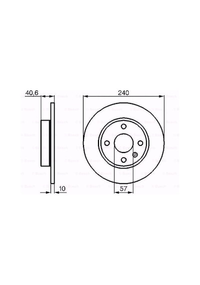 Opel Combo Tour 1.4 2001-2011 Bosch Arka Fren Diski N11.2465