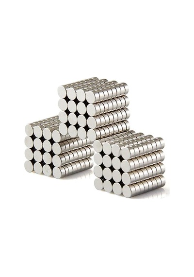 Dünya Magnet 200 Adet 6mm X 2mm Yuvarlak Güçlü Neodyum Mıknatıs Magnet