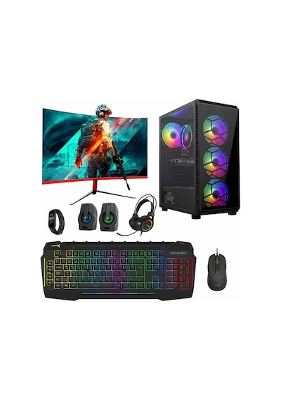 Turbox TX4642 R5-3600 16 GB 512 GB SSD 4 GB GTX750Tİ 23.6" Dos Masaüstü Oyuncu Bilgisayarı