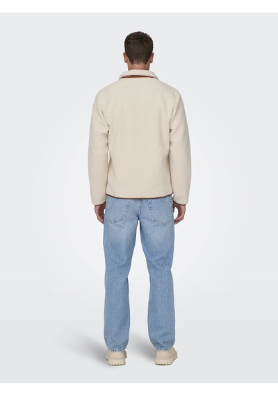 Only & Sons Onsdallas Life Sherpa Jacket Bej Erkek Ceket 22025599 Bej