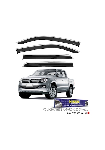 Niken Vw Amarok Cam Rüzgarlığı Kromlu Niken 047 Vw09 02 01