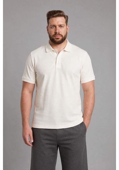 Defacto %100 Pamuk Polo Tişört H1650ax26spwt32 Beyaz-wt32