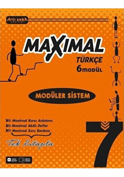 Artı Zeka Yayınları 7 Sınıf Maxımal Türkçe Modüler Sistem Seti 6 Modül