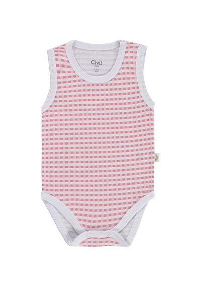 Civil Baby Kedi Empirmeli 3 Lü 0-36 Ay Çıtçıtlı Badi - Beyaz