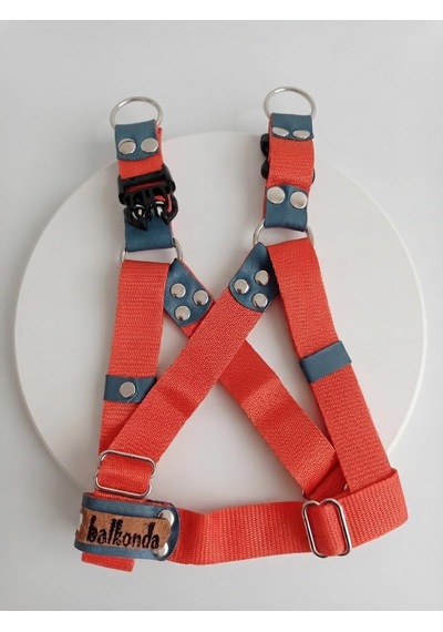Köpek Göğüs Tasması Orta Ve Büyük Irk Ayarlamalı Kolon Kordon Neon Turuncu