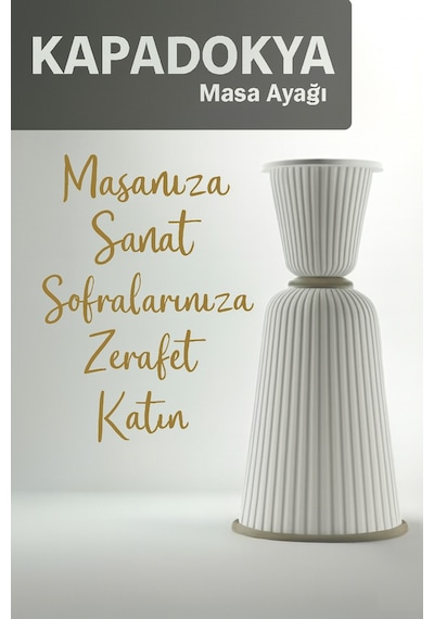 Kapadokpa 72 Cm Yemek Masası, Ofis Ve Toplantı Masası Ayağı Beyaz Beyaz