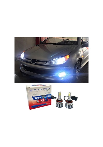 Peugeot 206 Led Xenon Kısa Far Ampulü H7 Duo Yeni Seri Beyaz 2003+