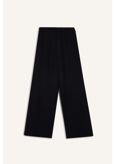 Defacto Culotte Geniş Paça Krinkıl Viskon Kapri C9565ax26smbk81 Siyah-bk81