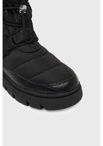 Guess Mabry Logolu Kalın Tabanlı Bot Kadın Bot Flfmab Fab10 Black Siyah
